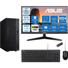 Asus Expertcenter D501MER  Intel® Core™ İ7-14700 128GB Ddr5 4tb SSD 6GB/RTX3050 WIN11HOME +23.8" 120Hz Monitör Mini Tower Masaüstü Bilgisayar 238WD501MER23H40+ZETTAUSBBELLEK