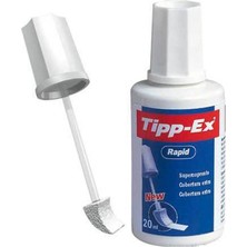 Tipp-Ex Rapid Süngeruçlu Sıvı Silici 20 ml Çok Renkli Temiz Düzeltme Aracı