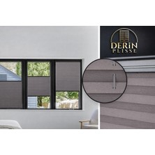 Derin Plisse Derinplisse Diamond Seri  Plise Perde cam balkon perdesi (Beyaz,krem,antrasit,ara Gri , Açık Gri , Bej, Gri ) Vidalı Veya Kancalı