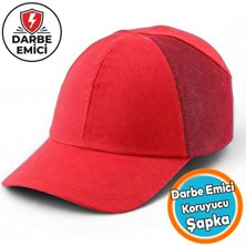 Nzb Hafif Iş Güvenlik Darbe Koruyucu Koruma Baş Şapkası Bareti Kırmızı Unisex Beyzbol Tarzı Kask Şapka