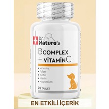 Dr. Natures Dog B Complex + Vıt C Köpeklerde Bkomplex Vitamini Besin Takviyesi (75 Tablet)