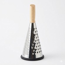 Paçi Steel Serisi Paslanmaz Çelik Bambu Saplı Rende