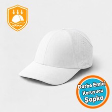 Nzb Beyaz Hafif Iş Güvenlik Darbe Koruyucu Koruma Baş Şapkası Bareti Unisex Kamuflaj Beyzbol Kask Şapka
