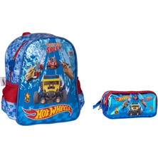 Hot Wheels Anaokulu Çantası ve Kalem Kutusu