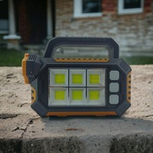 MiraLive 15W Güneş Enerjili Powerbank Özellikli Çok Fonksiyonlu Işıldak Fener GS490