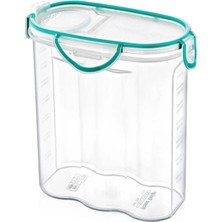 SHC4200 Yumurcak Shop® Kilitli Kapaklı Contalı Hava,su Sıvı Geçirmez 2,4 Litre Erzak Saklama KABI-SA590