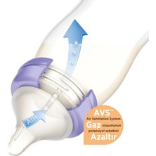 Lansinoh 160 ml Cam Biberon NaturalWave Emzik ile Gelişmiş Ağız ve Çene Desteği