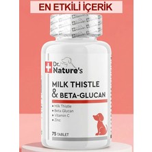 Dr. Natures Dog Mılk Thıstle & Beta Glucan Köpeklerde Karaciğer Destekleyici Besin Takviyesi (75TABLET)