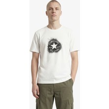 Converse Chuck Distort Spray Erkek Beyaz T-Shirt