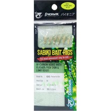 Pioneer Sabiki Rig 628G Flasher Fish Skin Lumo Beads 6 Köstek Çapari