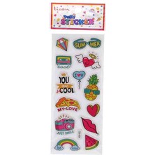 Ticon Sticker Puffy Kabartma Etiket 389471 Summer