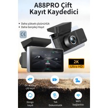 Dobest A88 Pro Çift Kamera Araç Kayıt Cihazı/döngü  Kaydı/wifi Bağlantısı/dokunma Işlemler