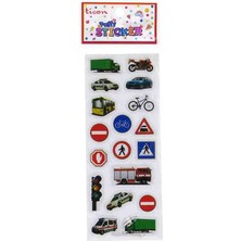 Ticon Sticker Puffy Kabartma Etiket 348947 Trafik