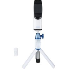 Paxteks Sirui VK-2W Mobil Gimbal + Çok Fonksiyonlu Masa Üstü Tripod Seti Beyaz Selfi
