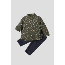 Chicsy Baby Yelken Desenli Müslin Gömlekli 2\'li Alt Üst Takım