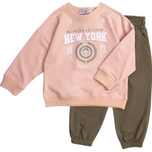 Chicsy Baby New York Baskılı Oversize  Alt Üst Bebek Çocuk Eşorfman Takımı