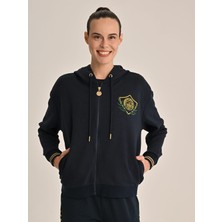 Fenerbahçe Kadın Kolej Çelenkli Sweat Kapüşonlu 34 Beden Rahat Kullanım İçin Tasarlandı