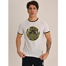 Fenerbahçe Erkek Trıbun Tek Renk Logolu Tshırt