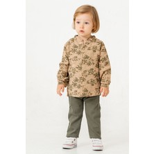 Chicsy Baby Palmiye Desenli Müslin Gömlekli 2\'li Alt Üst Takım