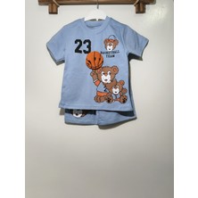 Diba Bebek Erkek Çocuk Basket Nakışlı  Şortlu Takım
