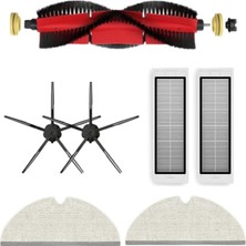 S5 Max, S6, S6PURE, S6MAXV Siyah Uyumlu Yedek Fırça Hepa Filtre Yenileme Seti-7 Parça