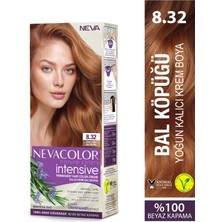 NEVA Intensive 8.32 Bal Köpüğü Kalıcı Krem Saç Boyası Seti Amonyaklı Canlı Renkler