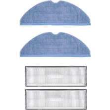 S8, S8+, S8 Pro Ultra ile Uyumlu Yedek Mop ve Hepa Filtre-4 Parça, Renk 24
