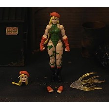 Toys - Street Fighter Iı Cammy Figürü, Hareketli Pop Kültürü Koleksiyon Figürü, 25'ten Fazla Hareketli Nokta, Alternatif Kafa, Eller, Aksesuarlar Dahil, 15 Cm, 13 Yaşından Büyük Hayranlar