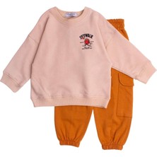Chicsy Baby Skay Walk Baskılı Oversize  Alt Üst Bebek Çocuk Eşorfman Takımı