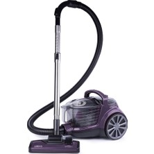 Stilevs Spektron Toz Torbasız Elektrikli Süpürge Mor Renkli HEPA Filtreli 2 L Toz Haznesi ile Güçlü Temizlik