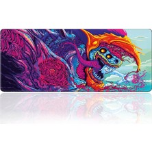 Xrades Hyper Beast 90X40 cm Baskılı Kumaş XXL Gaming Oyuncu Mouse Pad Renkli Tasarım Özelliği