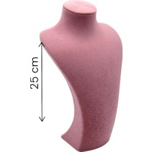Elisa Kolye Mankeni Takı ve Kuyumcu Standı 25 cm Pembe