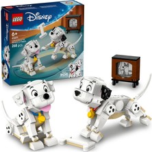 LEGO Disney Classic Lucky ve Penny 101 Dalmaçyalı Köpek Yavruları 43271-6 Yaş ve Üzeri Kız ve Erkek Çocuklar Için 2 Dalmaçyalı Yavru Köpek Karakteri ve Kemik Içeren Oyuncak Yapım Seti (