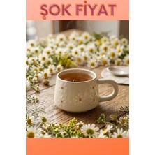 El Yapımı Sarı Papatya Işlemeli Kupa