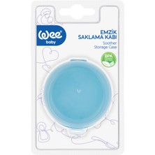 Wee Baby Mavi Renkli Emzik Saklama Kabı BPA İçermeyen Hafif Yapı ile Seyahat İçin Uygun