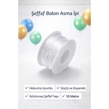 Görünmez Balon Asma Ipi Misina Ipi Profesyonel Şeffaf Balon Asma Ipi – Helyuma Uyumlu Misina