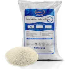 Cam Filtre Medyası 25 kg Havuz Filitre Temizleme Cam Kumu 0.50-1.20 mm