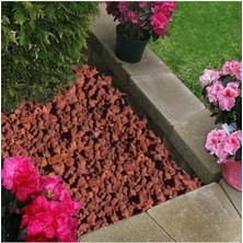 Pomza 5 Litre 5-10 mm Kırmızı Pomza Taşı Lav Taşı Volkanik Ponza