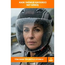 Letsii Yağmura Dayanıklı Anti Sis Motosiklet Kaskı Film