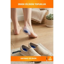 Letsii Kadın Topuk Dikeni Önleyici Darbe Emici Silikon Topuk Koruyucu Ped