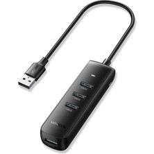 USB Hub USB Splitter 3.0 Ultra Ince 4 Bağlantı Noktalı USB Adaptörü.