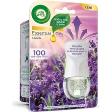 Wick Elektrikli Oda Kokusu Esansiyel Yağlar Cihaz + Yedek Şişe Lavanta