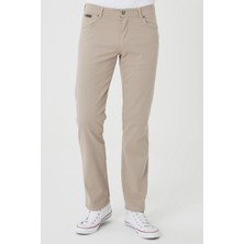Wrangler Arizona Straight Fit Erkek Pantolon 5 Cep Esnek Günlük Model Açık Mavi Desenli