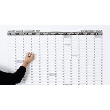 MarkEntegra Yapışkansız Statik Akıllı Kağıt Yıllık Planlayıcı - 100X100 cm