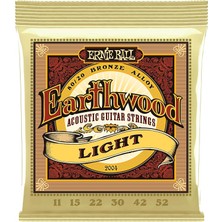 Ball Earthwood Light 80/20 Bronze Akustik Gitar Telleri - 11-52 Gauge