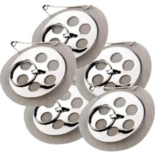 Royal Rain Store Çay Süzgeci 5'li Paket Her Demliğe Uyumlu Desire Plus Paslanmaz Çelik Çaydanlık Süzgeci