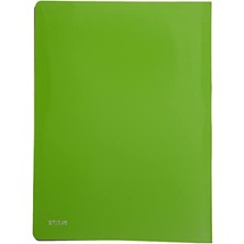 MarkEntegra Şeffaf Poşetli Sunum Dosyası - 20 Poşet, Açık Yeşil