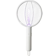 Royal Rain Store Katlanabilir Şarjlı 12000MAH 300V 5 Katmanlı Uv Işıklı Elektrikli Sivrisinek Öldürücü Raket Sinek Öldürücü Sineksavar