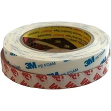 Royal Rain Store Magnet 3m Güçlü Çift Taraflı Bant 2'li Set Köpük Bant 15 mm x 4.5 mt + Ince Şeffaf 15 mm x 5 mt