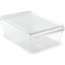 Royal Rain Store Kapaklı Banyo Mutfak Düzenleyici Raf Ps 325 * 205 * 100 mm Beyaz M-E27-40-01K